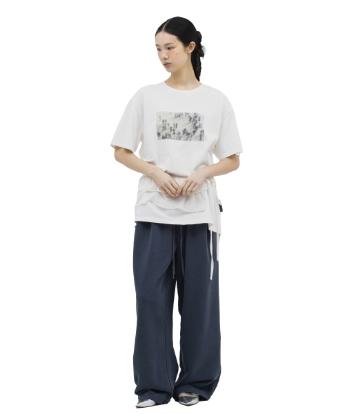 DEFGARMENTS（デフグラメンツ）の「スクエアディティフィTシャツ[ホワイト]（Tシャツ/カットソー・レディース・その他・MEDIUM/LARGE）」の3枚目の写真
