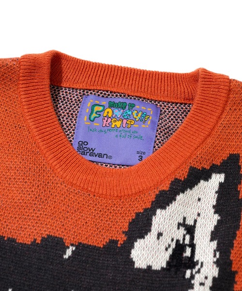 笑う柴犬 IMPACT ジャガードニットセーター（ニット/セーター）｜go