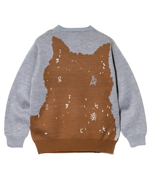 go slow caravan（ゴースローキャラバン）の「笑う柴犬 IMPACT ジャガードニットセーター（ニット/セーター・メンズ・グレー/オレンジ・SMALL/MEDIUM/LARGE/X-LARGE）」の14枚目の写真