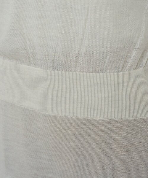 GALLARDAGALANTE(ガリャルダガランテ)の「【HERITANOVUM】アシンメトリーニットワンピ(パーカー・レディース・オフホワイト/グレー・FREE)」の6枚目の写真