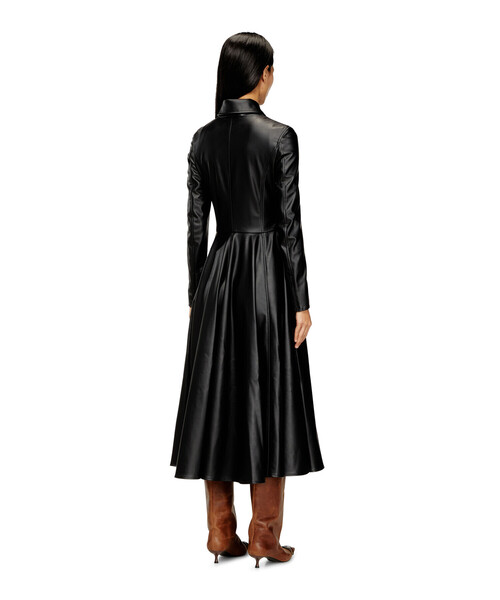 希少　DIESEL ディーゼル　レディース　黒レザーワンピースジャケット　38 ウィメンズ ドレス D-RAGON（ワンピース）｜DIESEL（ディーゼル）の