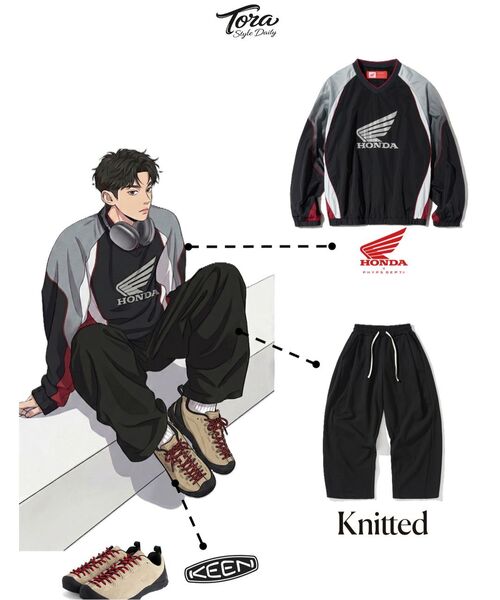 PHYPS MOTORCYCLE(フィップスモーターサイクル)の「Speed Track nylon Long sleeve Black(Tシャツ/カットソー・レディース・その他・SMALL/MEDIUM/X-LARGE/LARGE)」の6枚目の写真