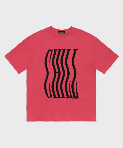 SAINTPAIN(セイントペイン)の「SP チル 半袖Tシャツ レッド(Tシャツ/カットソー・メンズ・その他・MEDIUM/LARGE)」の1枚目の写真