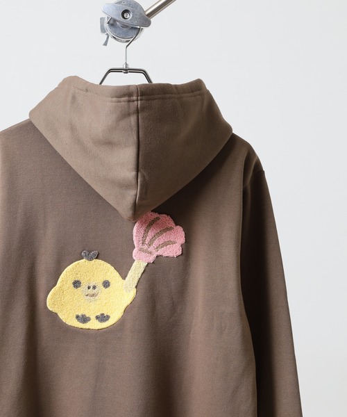 FUNALIVE(ファンアライブ)の「Rilakkuma 裏起毛プルパーカー(パーカー・レディース・ライトブルー/スモークピンク/ブラウン/オートミール・S/L/M)」の2枚目の写真