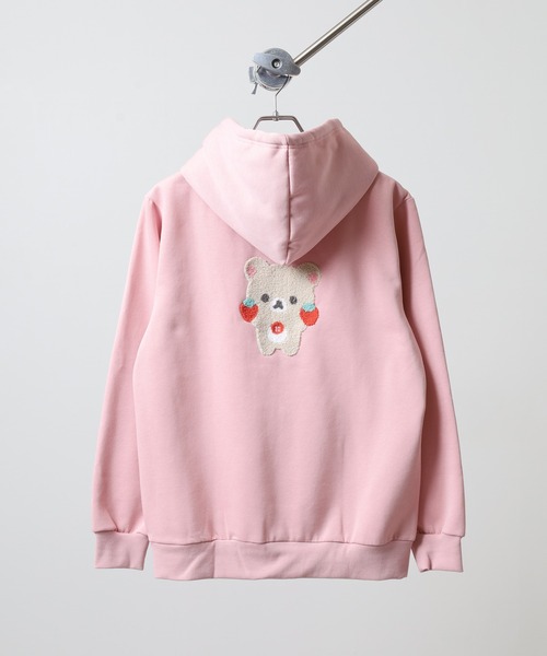 FUNALIVE(ファンアライブ)の「Rilakkuma 裏起毛プルパーカー(パーカー・レディース・ライトブルー/スモークピンク/ブラウン/オートミール・S/L/M)」の15枚目の写真