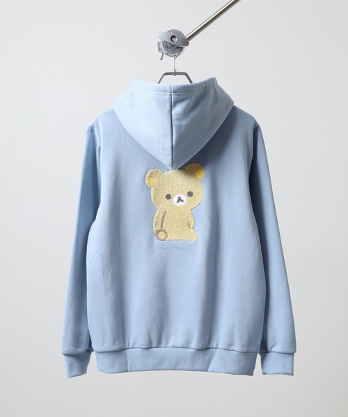 FUNALIVE(ファンアライブ)の「Rilakkuma 裏起毛プルパーカー(パーカー・レディース・ライトブルー/スモークピンク/ブラウン/オートミール・S/L/M)」の11枚目の写真