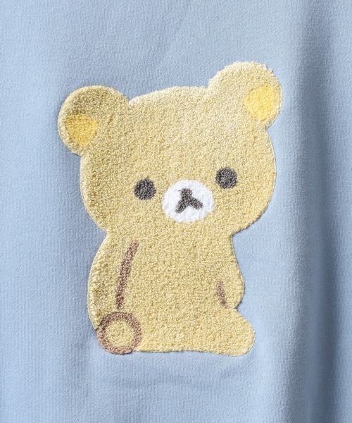 FUNALIVE(ファンアライブ)の「Rilakkuma 裏起毛プルパーカー(パーカー・レディース・ライトブルー/スモークピンク/ブラウン/オートミール・S/L/M)」の12枚目の写真