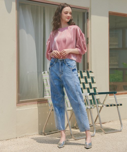 UNKNOWN PLANET(アンノウンプラネット)の「UP-233 ウォッシングボーイフィットパンツ(デニムパンツ・レディース・その他・LARGE/MEDIUM/SMALL)」の4枚目の写真
