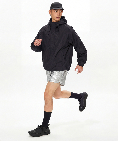 ARTISTWEAR（アーティストウェア）の「[ATW] ベーシックフードパーカー（ナイロンジャケット・レディース・ブラック・XX-LARGE/LARGE/MEDIUM/X-LARGE）」の4枚目の写真