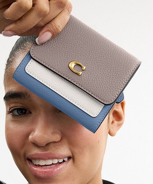 セール】COACH｜コーチ（メンズ）の財布（グレー/灰色系・二つ折り