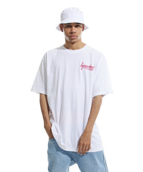 CREAM SODA LAB(クリームソーダラボ)の「バスケットボールレッスン.1 半袖Tシャツ ホワイト ピンク(Tシャツ/カットソー・レディース・その他・LARGE/MEDIUM/X-LARGE/XX-LARGE)」の3枚目の写真