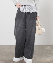 Honeys | ラインストーン付パンツ(デニムパンツ)