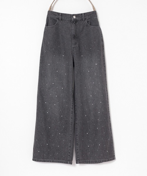 Honeys（ハニーズ）の「ラインストーン付パンツ（デニムパンツ・レディース・ブルー系その他/グレー・L/LL/M/S/SS）」の14枚目の写真