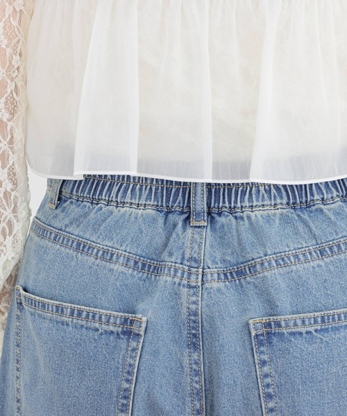 Honeys（ハニーズ）の「ラインストーン付パンツ（デニムパンツ・レディース・ブルー系その他/グレー・L/LL/M/S/SS）」の19枚目の写真