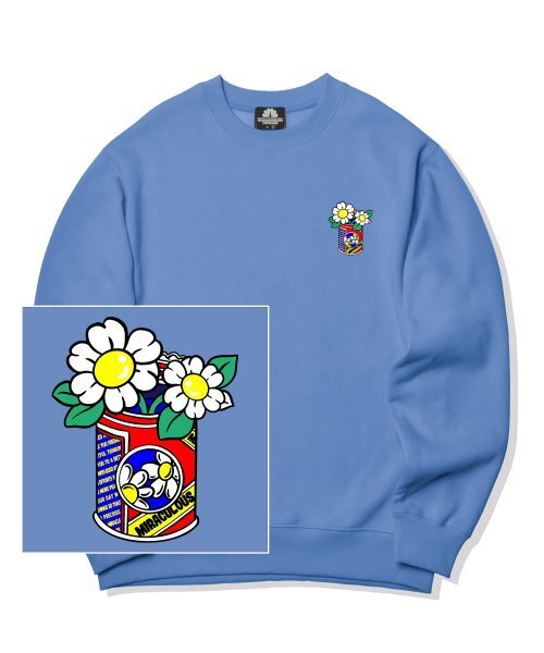 TRIPSHION(トリップション)の「デイジーキャンベースロゴクルーネック - ブルー(スウェット・メンズ・その他・LARGE/MEDIUM/X-LARGE)」の1枚目の写真