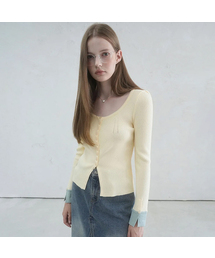 Andy Square-neck Button Cardigan - 5COL