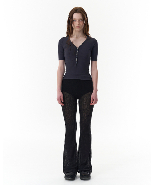 PAHISUM（パヒサム）の「メッシュブーツカットパンツ_ブラック（その他パンツ・レディース・その他・SMALL/MEDIUM）」の2枚目の写真