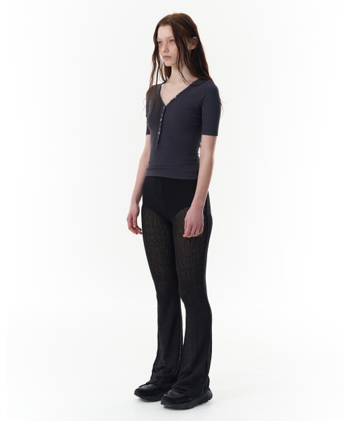 PAHISUM（パヒサム）の「メッシュブーツカットパンツ_ブラック（その他パンツ・レディース・その他・SMALL/MEDIUM）」の3枚目の写真