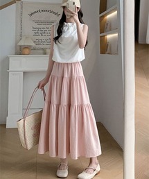 i-dare（アイディア）の「【i-dare】ティアードスカート（スカート）」