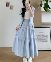 i-dare（アイディア）の「【i-dare】ティアードスカート（スカート）」