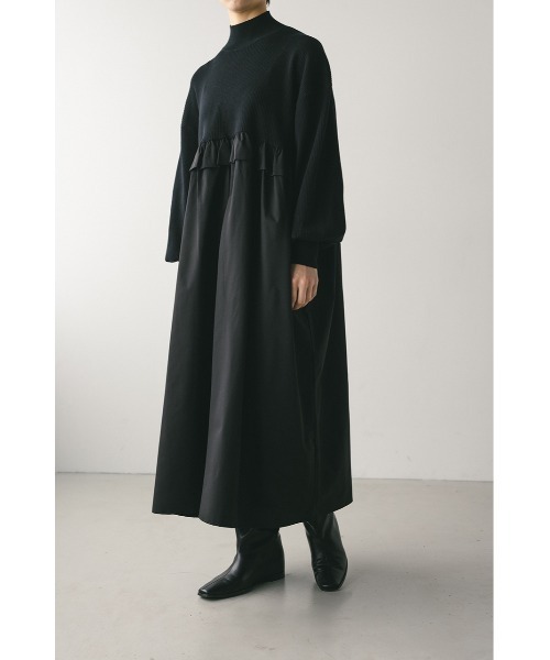 ざらし スタイルミキサー コンビネーションワンピース ブラック M バックストリングコンビネーションワンピース（ワンピース