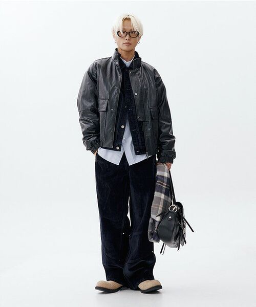 UNGIMMICK(アンジミック)の「VELVET DENIM TRUCKER JACKET (NAVY)(その他アウター・メンズ・その他・SMALL/MEDIUM/LARGE)」の9枚目の写真