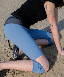 HALOMINIUM（ハロミニウムー）の「スリットカフレギンス / ブルー（レギンス/スパッツ）」