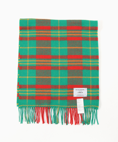 THE INOUE BROTHERS(ザイノウエブラザーズ)の「THE INOUE BROTHERS / ザ イノウエブラザーズ Market Check Scarf(マフラー・メンズ・オレンジ/グリーン・FREE)」の2枚目の写真