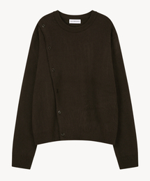 EYEUNDERSTAND（アイアンダスタンド）の「Diagonal Knit (Brown)（ニット/セーター）」