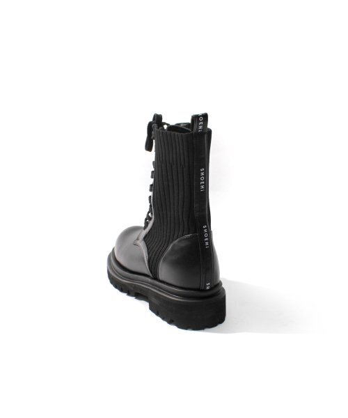 SHOEHI(シューハイ)の「リアナニットレースアップウォーカーブーツ_B1525(ブーツ・レディース・ブラック・22.5cm/23cm/23.5cm/24cm/24.5cm/25cm)」の6枚目の写真