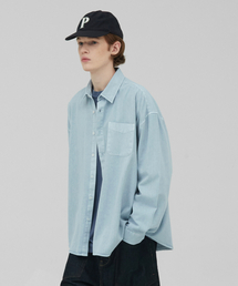 STENDS（ステンズ）の「[M~4XL] ピグメントウォッシングシャツ_スカイブルー（シャツ/ブラウス）」