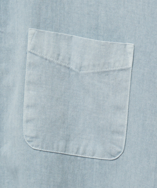 STENDS（ステンズ）の「[M~4XL] ピグメントウォッシングシャツ_スカイブルー（シャツ/ブラウス・メンズ・その他・MEDIUM/LARGE/X-LARGE/XX-LARGE/XXX-LARGE/XXXX-LARGE）」の13枚目の写真
