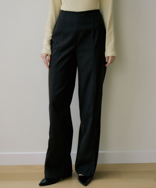 REORG(リオルグ)の「EOT HIGH WAIST TIDY SLACKS DARK BROWN(スラックス・レディース・その他・SMALL/MEDIUM)」の1枚目の写真