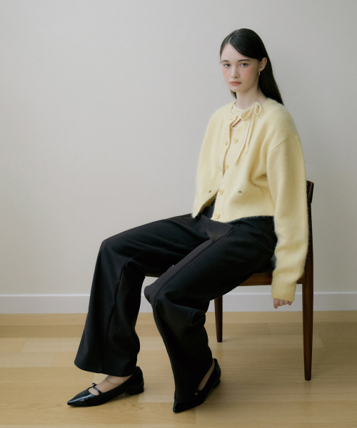 REORG(リオルグ)の「EOT HIGH WAIST TIDY SLACKS DARK BROWN(スラックス・レディース・その他・SMALL/MEDIUM)」の4枚目の写真