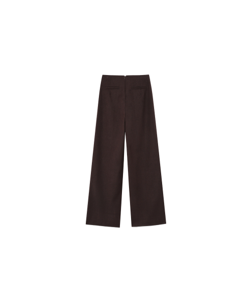 REORG(リオルグ)の「EOT HIGH WAIST TIDY SLACKS DARK BROWN(スラックス・レディース・その他・SMALL/MEDIUM)」の6枚目の写真
