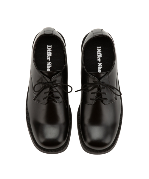 DIFFERSHOE（ディファーシュー）の「701 シャープ ダービーシューズ 7CM グロッシーブラック [ユ光]（ドレスシューズ・メンズ・ブラック・25cm/26cm/27cm/28cm）」の6枚目の写真