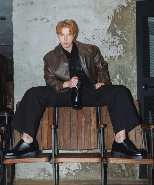 DIFFERSHOE（ディファーシュー）の「701 シャープ ダービーシューズ 7CM グロッシーブラック [ユ光]（ドレスシューズ・メンズ・ブラック・25cm/26cm/27cm/28cm）」の8枚目の写真