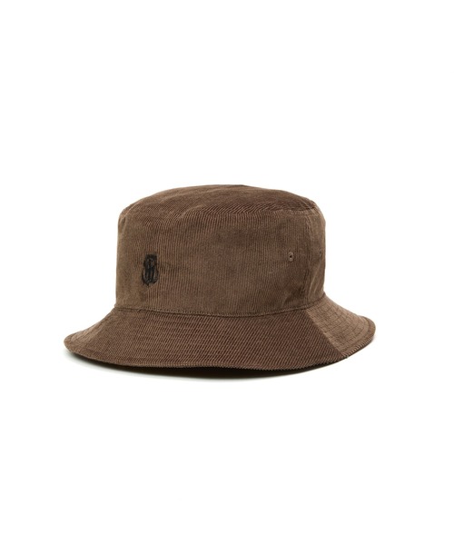 CALEE（キャリー）の「CAL NT LOGO CORDUROY BUCKET HAT（ハット・メンズ・グリーン/ブラウン/ブラック・LARGE/MEDIUM）」の3枚目の写真