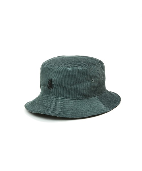 CALEE（キャリー）の「CAL NT LOGO CORDUROY BUCKET HAT（ハット・メンズ・グリーン/ブラウン/ブラック・LARGE/MEDIUM）」の6枚目の写真