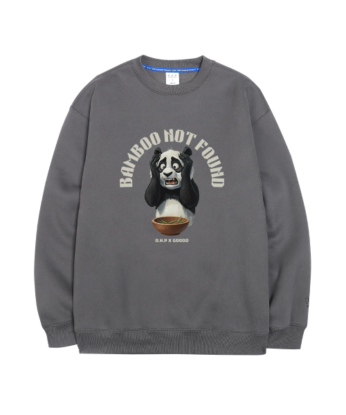 OHP（ワンハンドレッドパーセント）の「OHPxGOODD ベゴフンパンダ 裏起毛 スウェット（スウェット・メンズ・ダークグレー/Beige/ブラック・2XL/L/M(95)/XL/3XL/4XL）」の7枚目の写真