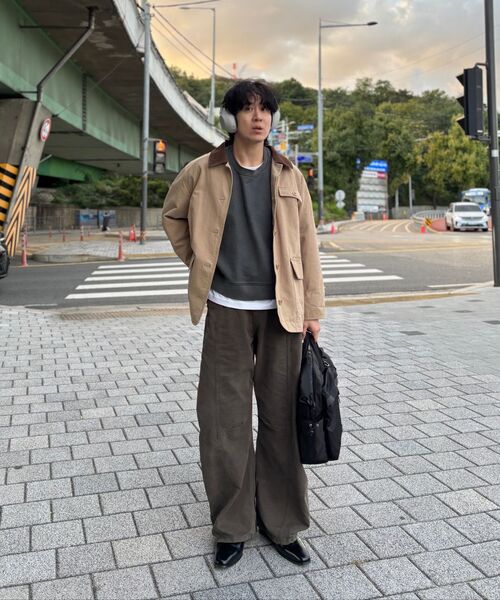 AKECII（アケシ）の「デンゼルサミットカーブドコットンパンツ_カーキ（その他パンツ・メンズ・その他・SMALL/MEDIUM/LARGE）」の10枚目の写真