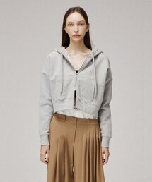 MMAM（ムアム）の「Signature logo crop hooded zip-up（パーカー）」