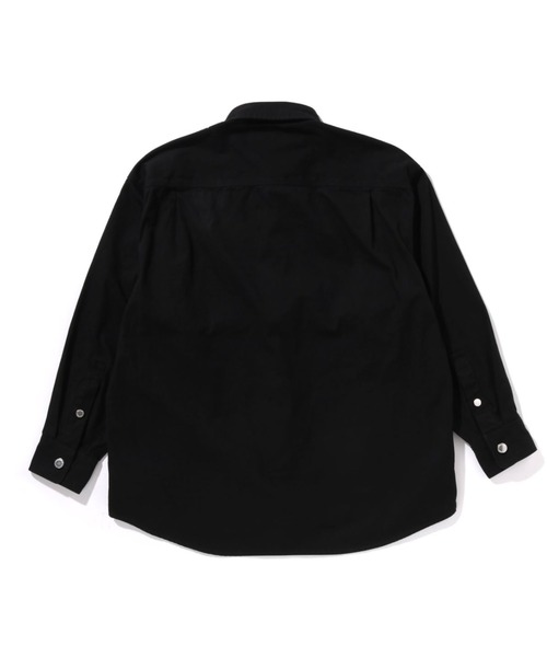 A BATHING APE（アベイシングエイプ）の「BATHING APE LOGO CANVAS LS WORK SHIRT（シャツ/ブラウス・メンズ・ブラウン/チャコール・X-LARGE/SMALL/LARGE/XX-LARGE/MEDIUM）」の3枚目の写真