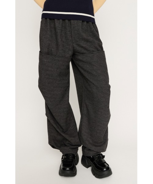 SLY(スライ)の「TUCK CARGO PANTS タック カーゴパンツ 冬服 春服(カーゴパンツ・レディース・ライトグレー/ライトブラック・2/1)」の2枚目の写真