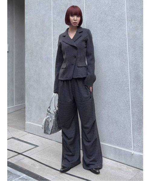 SLY(スライ)の「TUCK CARGO PANTS タック カーゴパンツ 冬服 春服(カーゴパンツ・レディース・ライトグレー/ライトブラック・2/1)」の21枚目の写真