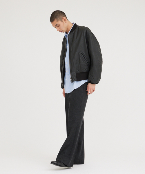 JOURNAL STANDARD（ジャーナルスタンダード）の「ゴートレザー ボンバーブルゾン（ブルゾン・メンズ・ブラック・LARGE/MEDIUM）」の5枚目の写真
