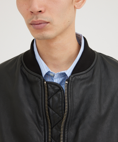 セール】ゴートレザー ボンバーブルゾン（ブルゾン）｜JOURNAL