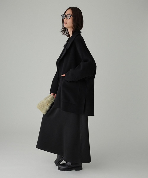 BABYLONE（バビロン）の「ウールドルマンコート（その他アウター・レディース・ブラック/ライトベージュ・フリー）」の9枚目の写真