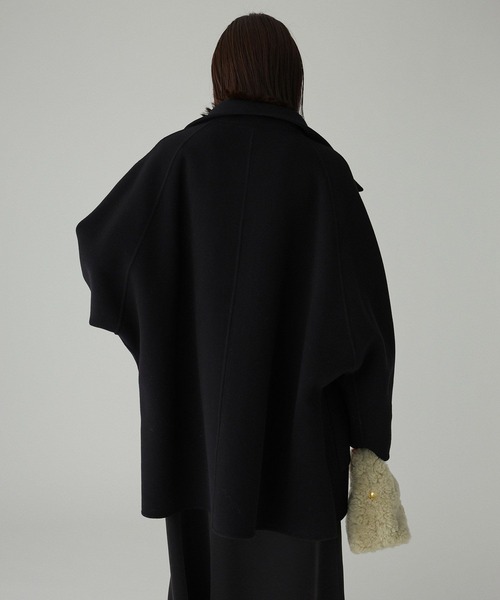 BABYLONE（バビロン）の「ウールドルマンコート（その他アウター・レディース・ブラック/ライトベージュ・フリー）」の6枚目の写真