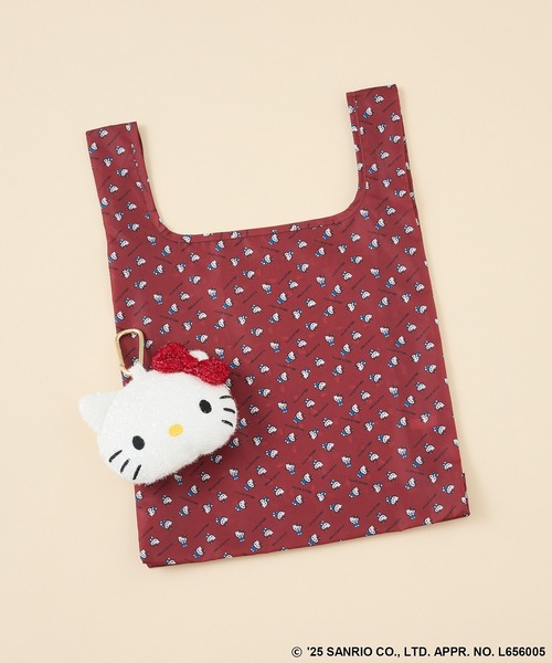 sanrio（サンリオ）の「ポーチ付エコバッグ（エコバッグ/サブバッグ・レディース・ブラウン/グレー/レッド・FREE）」の3枚目の写真